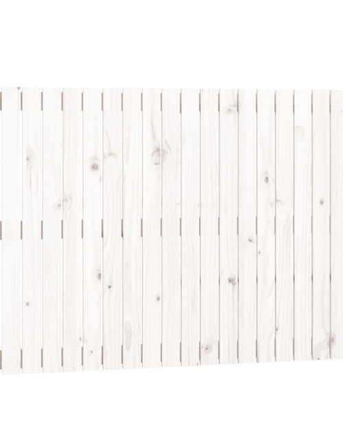 Încărcați imaginea în vizualizatorul Galerie, Tăblie de pat pentru perete, alb, 140x3x90 cm, lemn masiv pin - Lando
