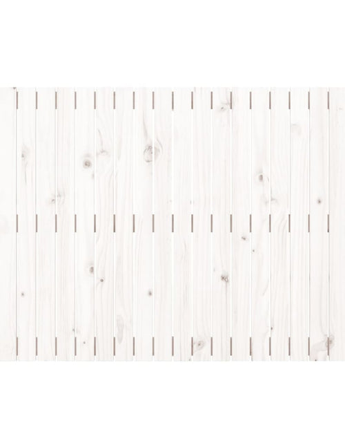 Загрузите изображение в средство просмотра галереи, Tăblie de pat pentru perete, alb, 140x3x90 cm, lemn masiv pin - Lando
