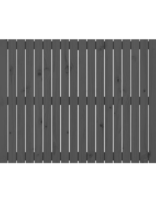 Загрузите изображение в средство просмотра галереи, Tăblie de pat pentru perete, gri, 140x3x90 cm, lemn masiv pin - Lando
