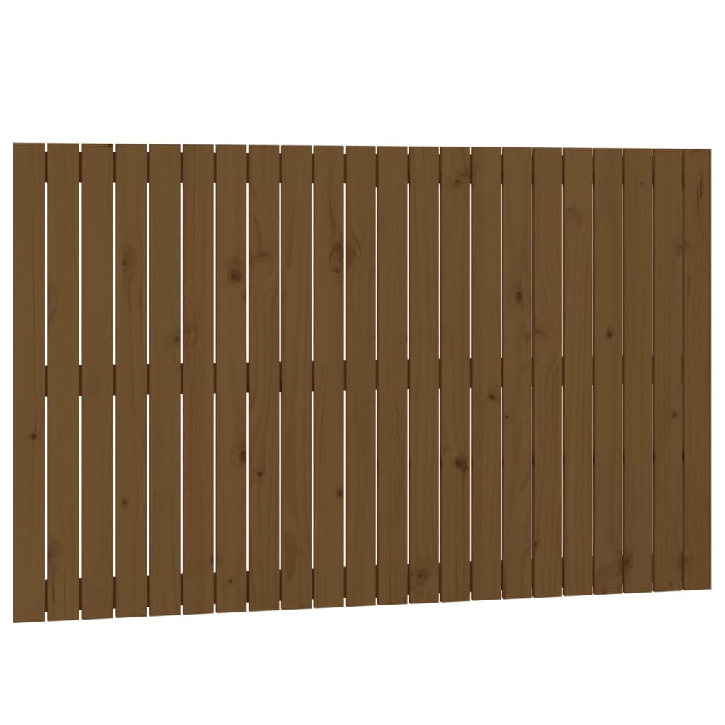 Tăblie de pat pentru perete, maro miere, 140x3x90 cm, lemn pin - Lando