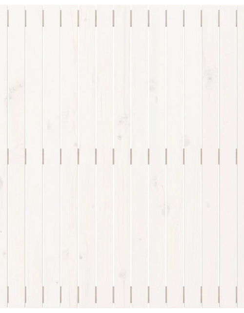 Загрузите изображение в средство просмотра галереи, Tăblie de pat pentru perete, alb, 108x3x110 cm, lemn masiv pin - Lando
