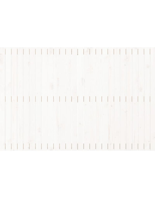 Загрузите изображение в средство просмотра галереи, Tăblie de pat pentru perete, alb, 204x3x110 cm, lemn masiv pin - Lando
