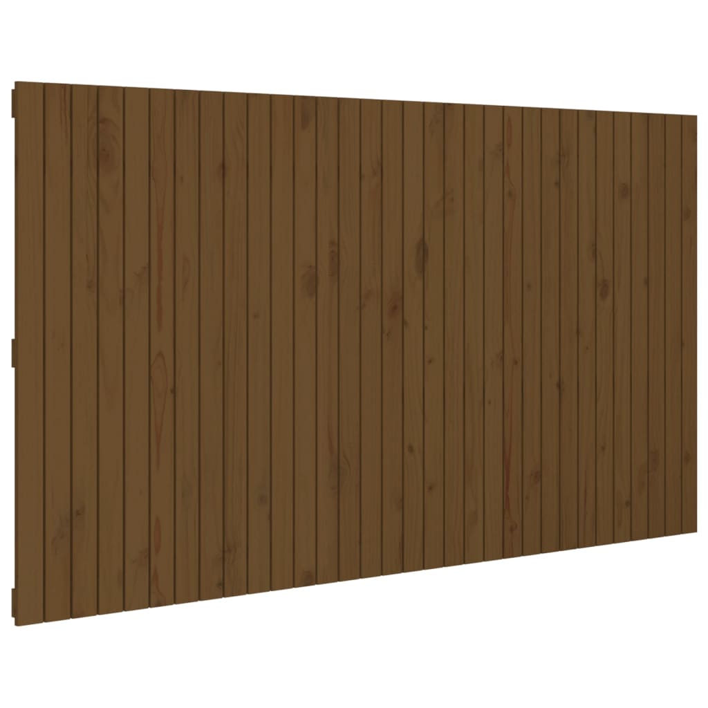Tăblie de pat pentru perete, maro miere, 204x3x110 cm, lemn pin - Lando