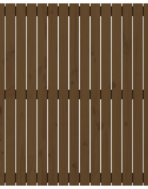 Încărcați imaginea în vizualizatorul Galerie, Tăblie de pat de perete maro miere 95,5x3x110 cm lemn masiv pin - Lando
