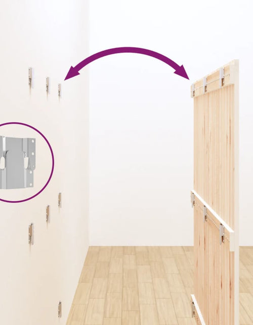 Загрузите изображение в средство просмотра галереи, Tăblie de pat pentru perete, alb, 127,5x3x110 cm lemn masiv pin - Lando

