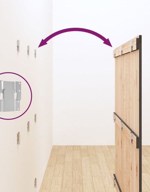 Încărcați imaginea în vizualizatorul Galerie, Tăblie de pat pentru perete, gri, 127,5x3x110 cm lemn masiv pin - Lando
