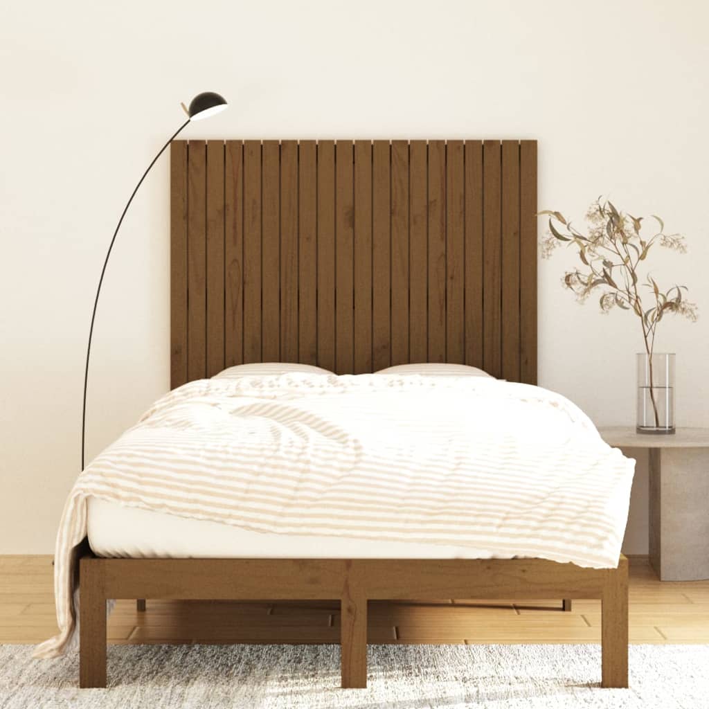 Tăblie de pat pentru perete, maro miere 127,5x3x110 cm lemn pin - Lando