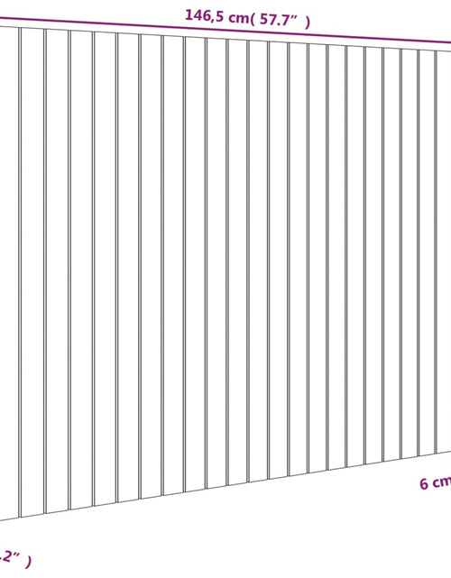 Загрузите изображение в средство просмотра галереи, Tăblie de pat pentru perete, 146,5x3x110 cm, lemn masiv de pin - Lando
