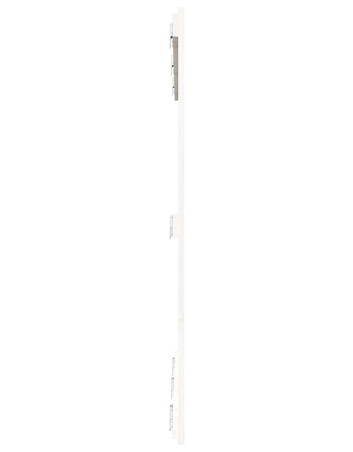 Загрузите изображение в средство просмотра галереи, Tăblie de pat pentru perete, alb, 146,5x3x110 cm lemn masiv pin - Lando
