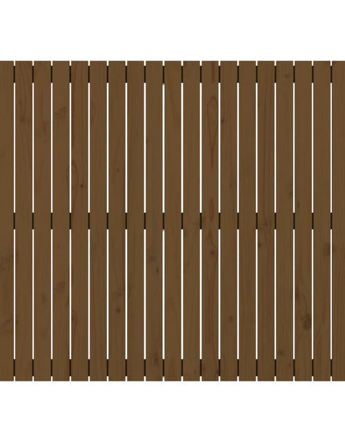 Загрузите изображение в средство просмотра галереи, Tăblie de pat pentru perete maro miere 146,5x3x110 cm lemn pin - Lando
