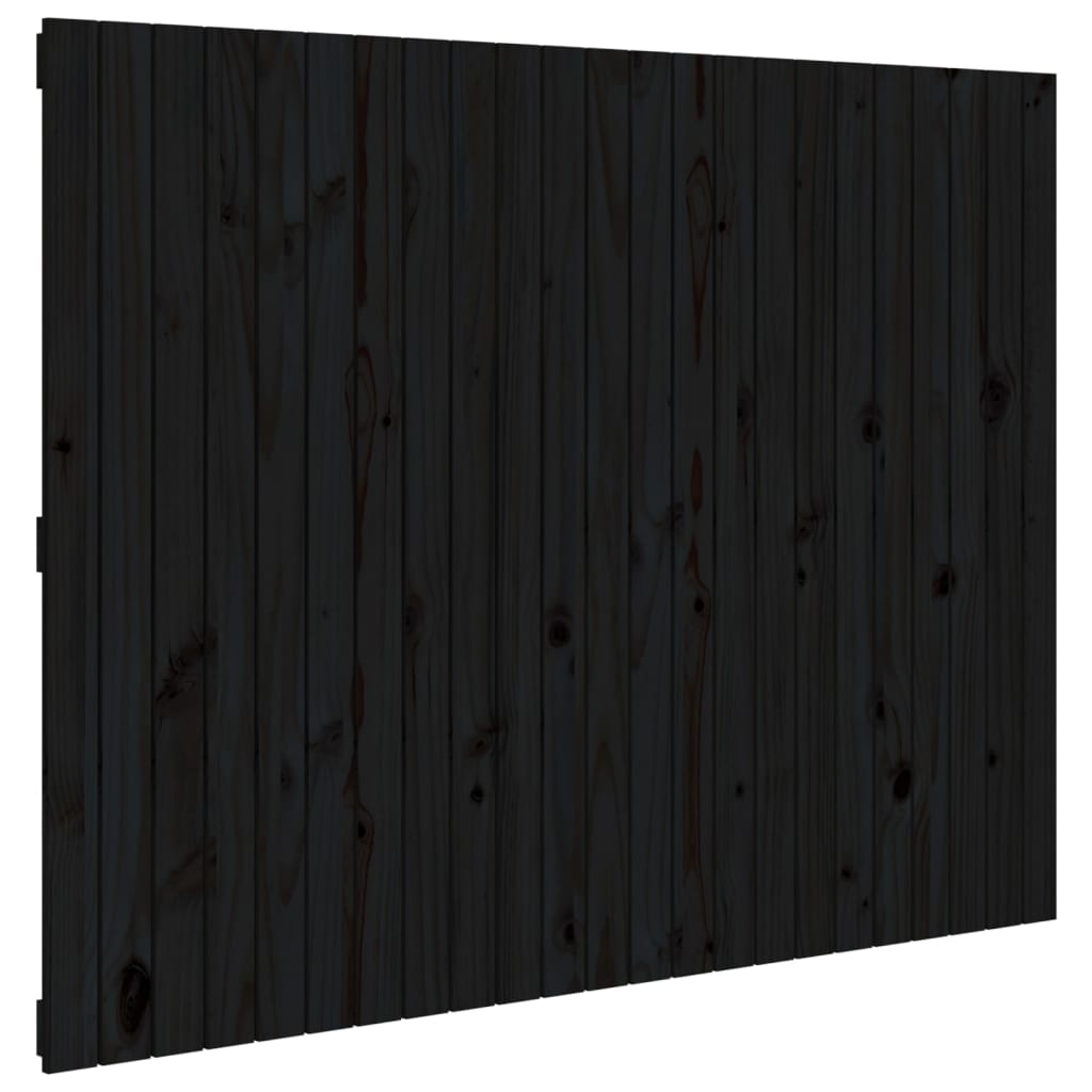 Tăblie de pat pentru perete, negru, 159,5x3x90 cm - Lando