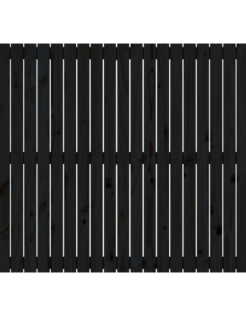 Загрузите изображение в средство просмотра галереи, Tăblie de pat pentru perete, negru, 159,5x3x90 cm - Lando
