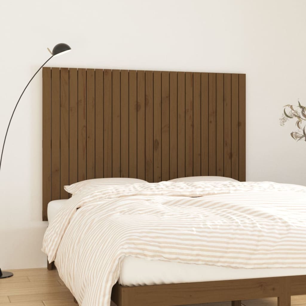 Tăblie de pat pentru perete, maro miere 159,5x3x110 cm lemn pin - Lando