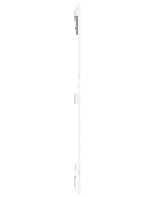 Încărcați imaginea în vizualizatorul Galerie, Tăblie de pat pentru perete, alb, 82,5x3x110 cm, lemn masiv pin - Lando
