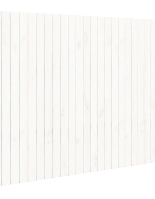Încărcați imaginea în vizualizatorul Galerie, Tăblie de pat pentru perete, alb, 166x3x110 cm, lemn masiv pin - Lando
