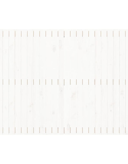 Загрузите изображение в средство просмотра галереи, Tăblie de pat pentru perete, alb, 166x3x110 cm, lemn masiv pin - Lando
