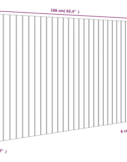 Încărcați imaginea în vizualizatorul Galerie, Tăblie de pat pentru perete, alb, 166x3x110 cm, lemn masiv pin - Lando
