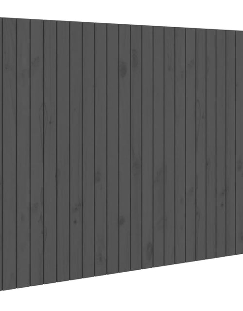 Încărcați imaginea în vizualizatorul Galerie, Tăblie de pat pentru perete, gri, 166x3x110 cm, lemn masiv pin - Lando
