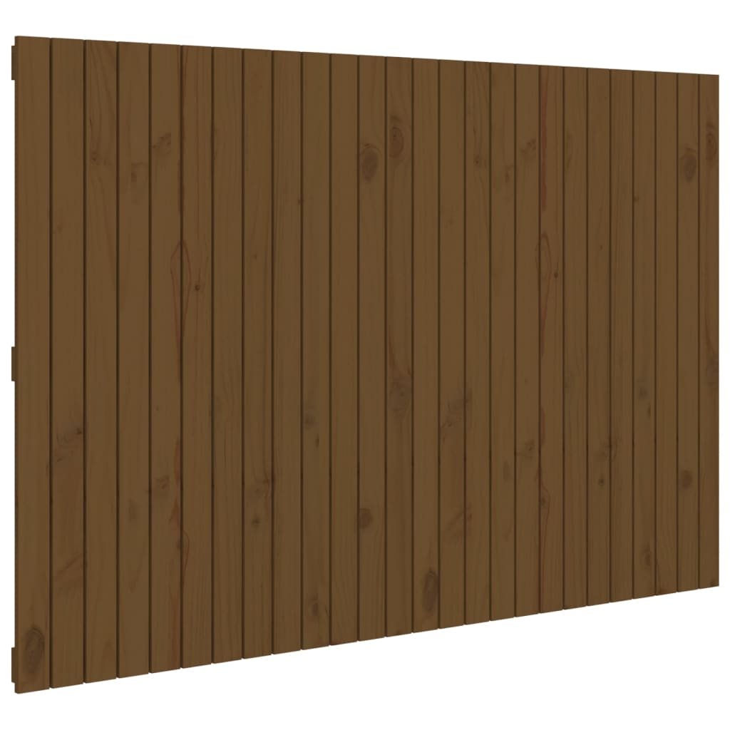 Tăblie de pat pentru perete, maro miere, 166x3x110 cm, lemn pin - Lando