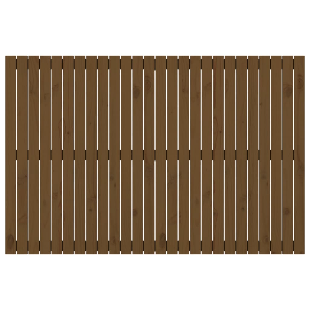 Tăblie de pat pentru perete, maro miere, 166x3x110 cm, lemn pin - Lando
