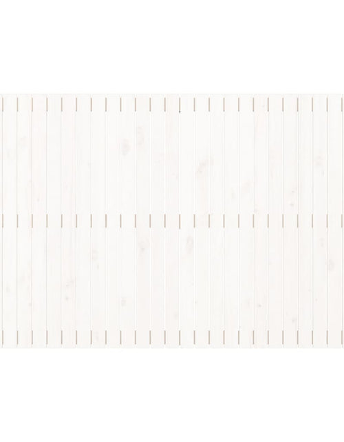 Загрузите изображение в средство просмотра галереи, Tăblie de pat pentru perete, alb, 185x3x110 cm, lemn masiv pin - Lando
