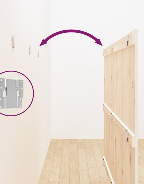 Încărcați imaginea în vizualizatorul Galerie, Tăblie de pat pentru perete, alb, 185x3x110 cm, lemn masiv pin - Lando
