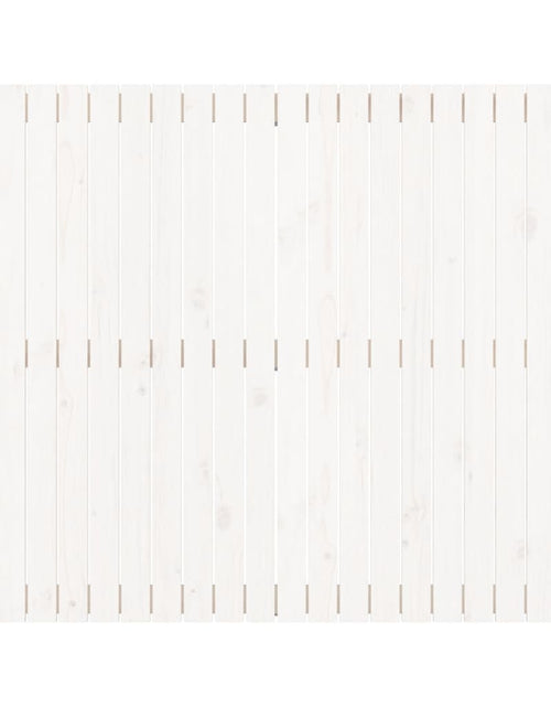 Încărcați imaginea în vizualizatorul Galerie, Tăblie de pat pentru perete, alb, 140x3x110 cm, lemn masiv pin - Lando
