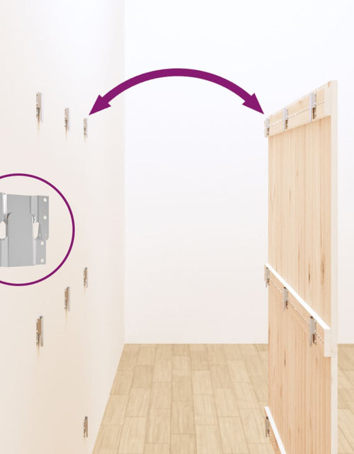 Încărcați imaginea în vizualizatorul Galerie, Tăblie de pat pentru perete, alb, 140x3x110 cm, lemn masiv pin - Lando
