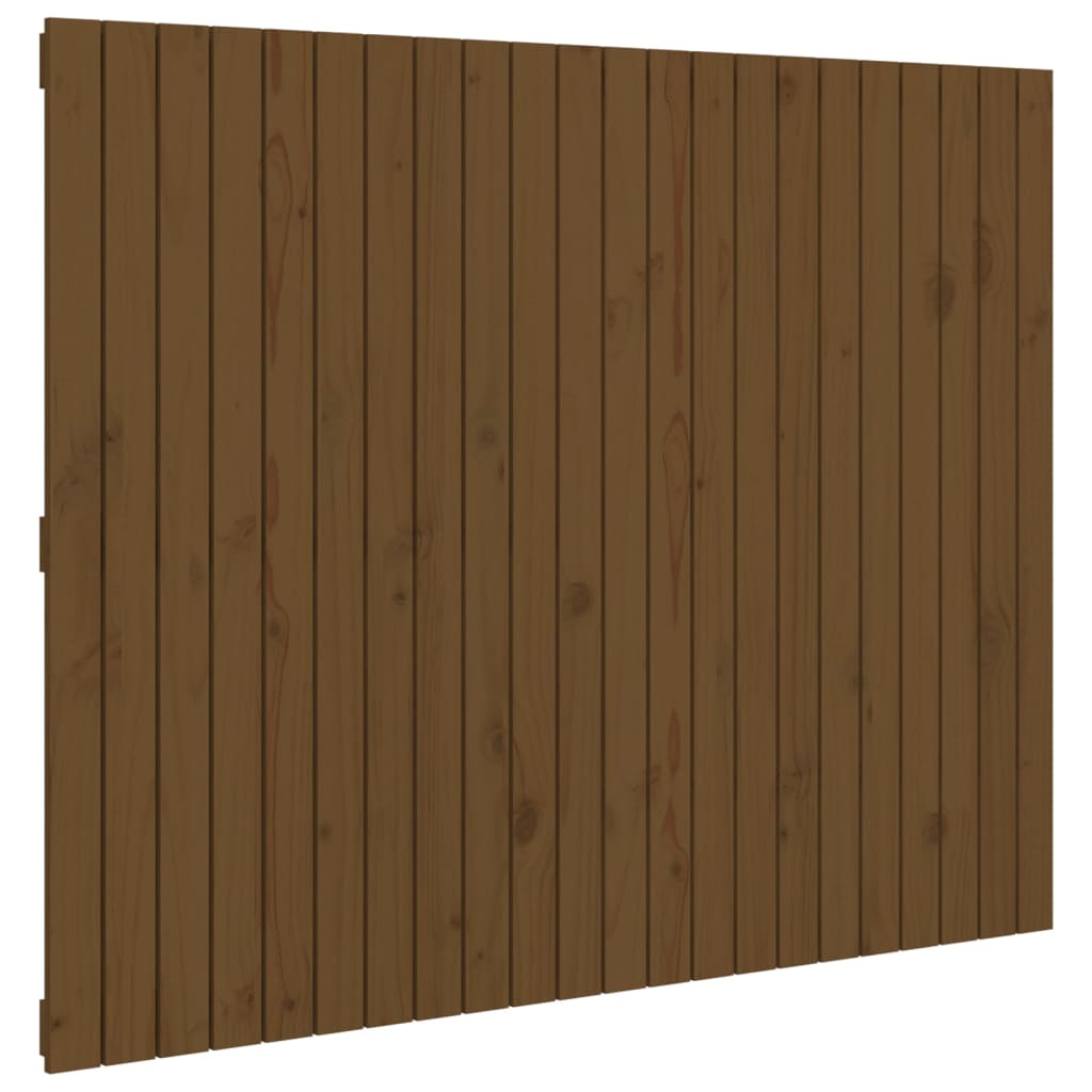 Tăblie de pat pentru perete, maro miere, 140x3x110 cm, lemn pin - Lando