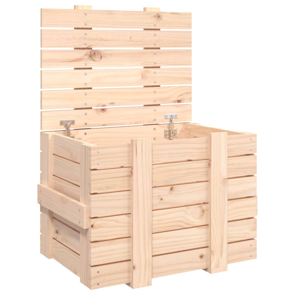 Cutie de depozitare, 58x40,5x42 cm, lemn masiv de pin - Lando