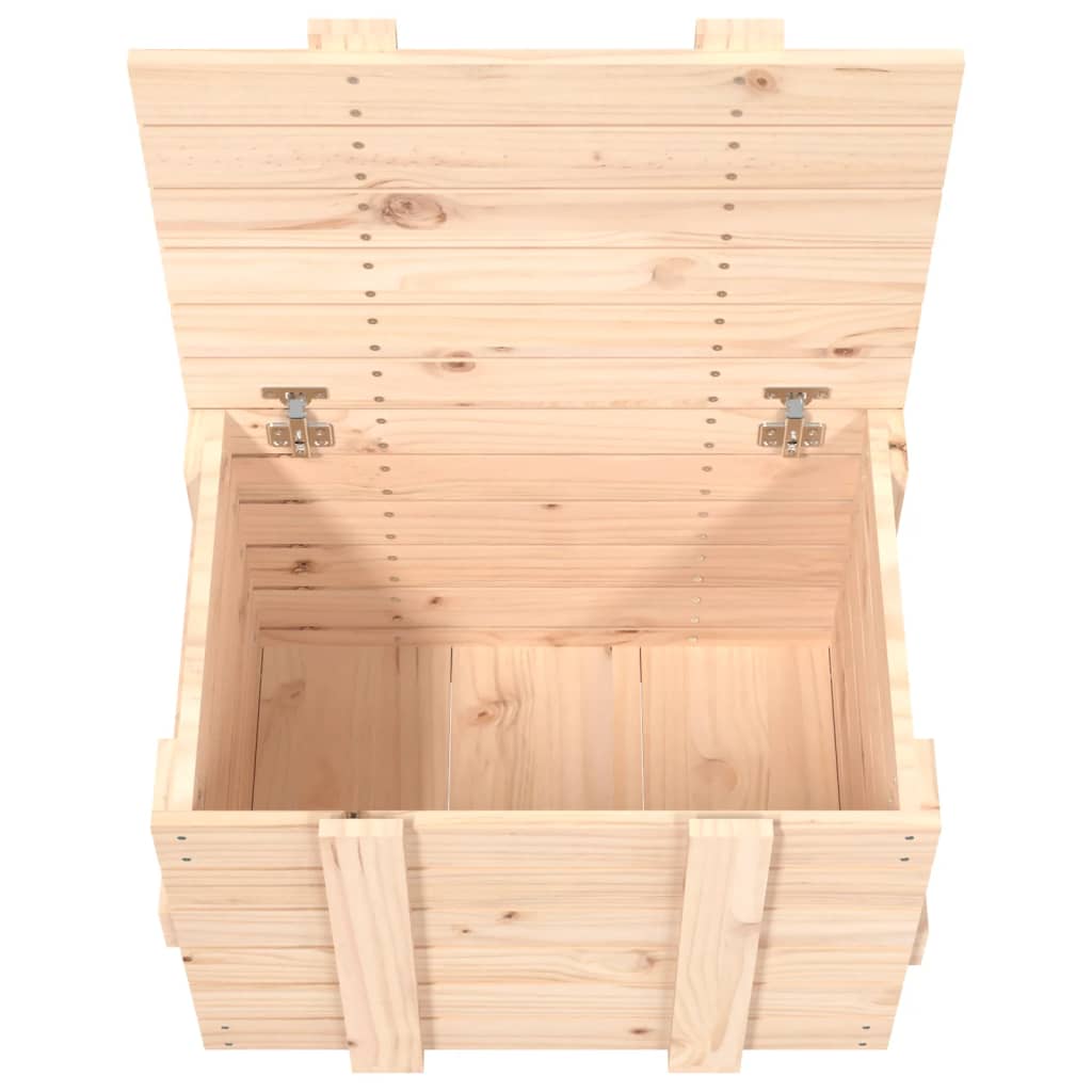 Cutie de depozitare, 58x40,5x42 cm, lemn masiv de pin - Lando