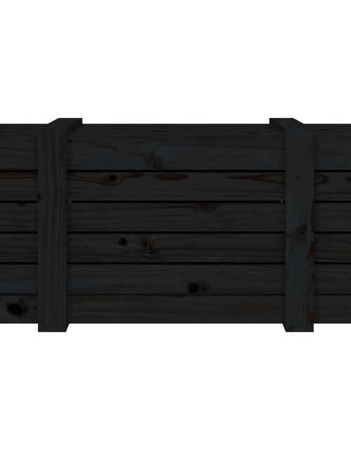 Încărcați imaginea în vizualizatorul Galerie, Cutie de depozitare, negru, 91x40,5x42 cm, lemn masiv de pin Lando - Lando

