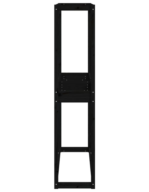 Încărcați imaginea în vizualizatorul Galerie, Suport de anvelope, negru, 120x40x180 cm, lemn masiv de pin Lando - Lando
