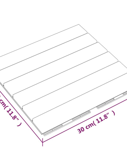 Загрузите изображение в средство просмотра галереи, Placi pardoseală 10 buc. 30x30 cm lemn masiv tec model vertical Lando - Lando

