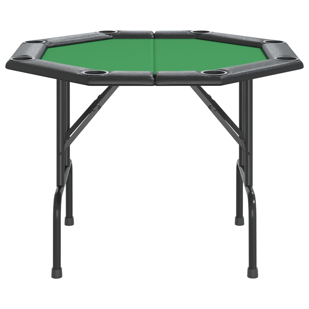 Masă de poker pliabilă, 8 jucători, verde, 108x108x75 cm - Lando
