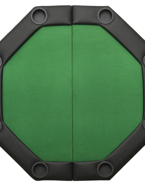 Încărcați imaginea în vizualizatorul Galerie, Masă de poker pliabilă, 8 jucători, verde, 108x108x75 cm - Lando
