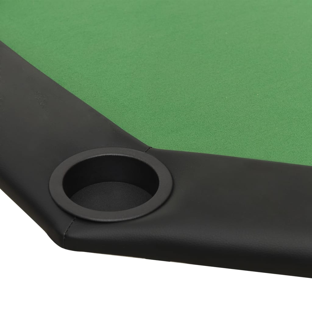 Masă de poker pliabilă, 8 jucători, verde, 108x108x75 cm - Lando