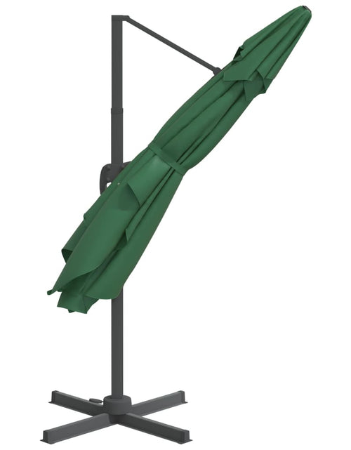 Încărcați imaginea în vizualizatorul Galerie, Umbrelă tip consolă, stâlp din aluminiu, verde, 300x300 cm Lando - Lando
