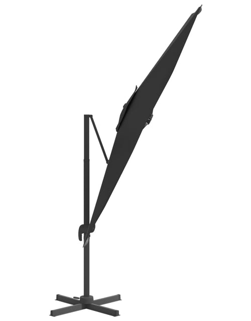 Încărcați imaginea în vizualizatorul Galerie, Umbrelă în consolă, stâlp din aluminiu, negru, 400x300 cm - Lando
