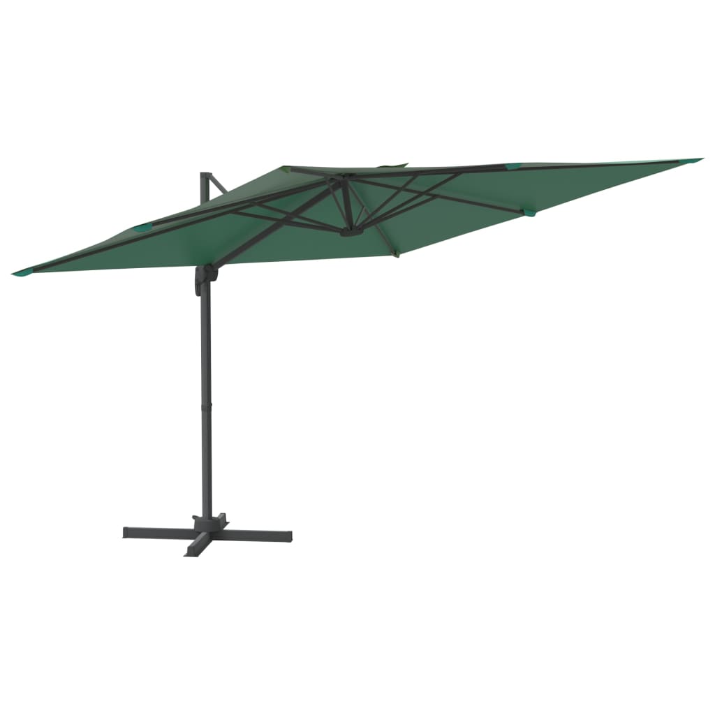 Umbrelă dublă în consolă cu LED, verde, 400x300 cm Lando - Lando