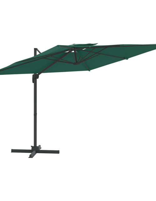 Загрузите изображение в средство просмотра галереи, Umbrelă dublă în consolă, verde, 400x300 cm Lando - Lando
