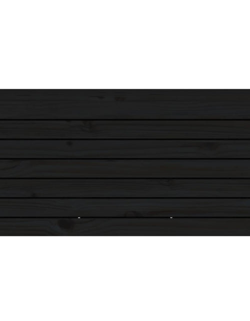 Încărcați imaginea în vizualizatorul Galerie, Ladă depozitare grădină, negru, 101x50,5x46,5cm, lemn masiv pin - Lando
