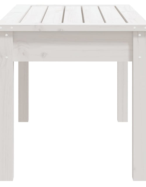 Încărcați imaginea în vizualizatorul Galerie, Bancă de grădină, alb, 80x44x45 cm, lemn masiv de pin - Lando
