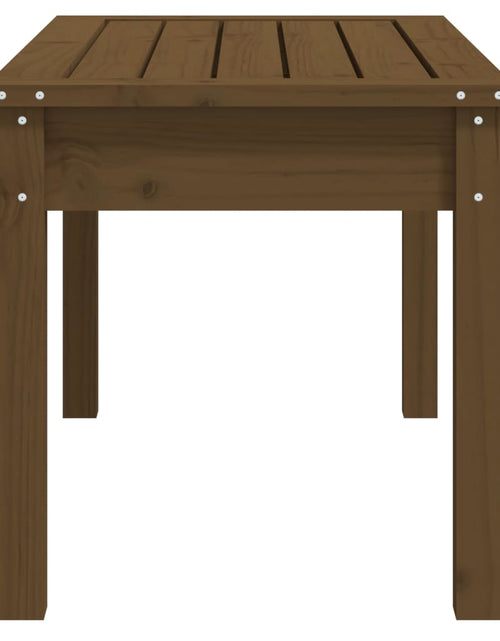 Загрузите изображение в средство просмотра галереи, Bancă de grădină, maro miere, 80x44x45 cm, lemn masiv de pin - Lando
