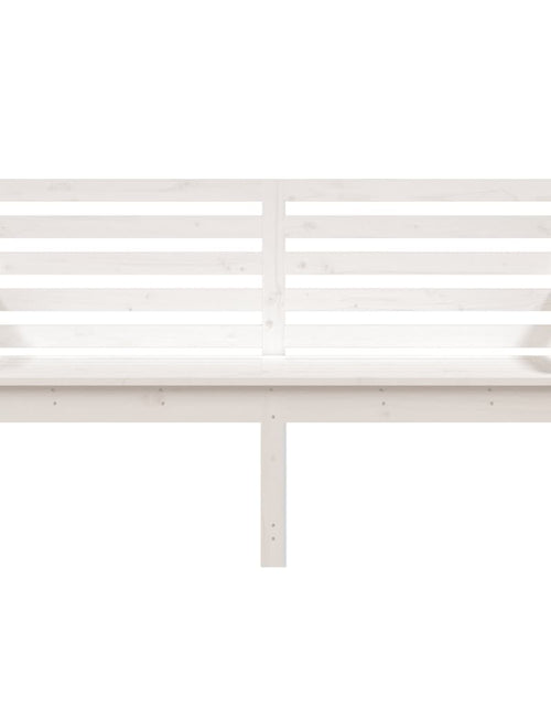 Încărcați imaginea în vizualizatorul Galerie, Bancă de grădină, alb, 159,5x48x91,5 cm, lemn masiv de pin - Lando

