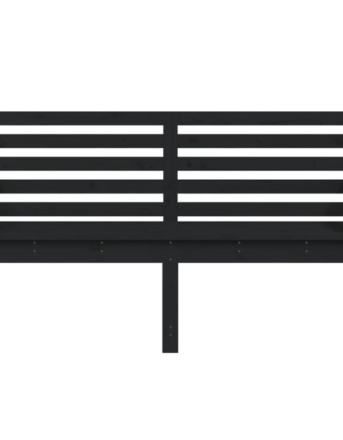 Încărcați imaginea în vizualizatorul Galerie, Bancă de grădină, negru, 159,5x48x91,5 cm, lemn masiv de pin - Lando
