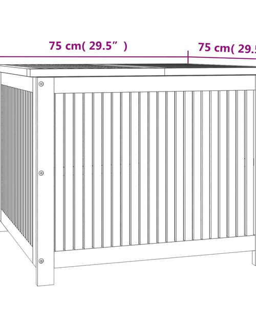 Загрузите изображение в средство просмотра галереи, Ladă depozitare pentru grădină 75x75x58 cm lemn masiv acacia - Lando
