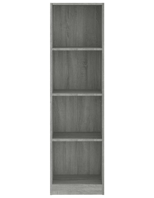 Încărcați imaginea în vizualizatorul Galerie, Bibliotecă cu 4 niveluri gri sonoma 40x24x143 cm lemn compozit Lando - Lando

