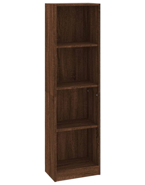 Загрузите изображение в средство просмотра галереи, Bibliotecă cu 4 niveluri stejar maro 40x24x143 cm lemn compozit Lando - Lando
