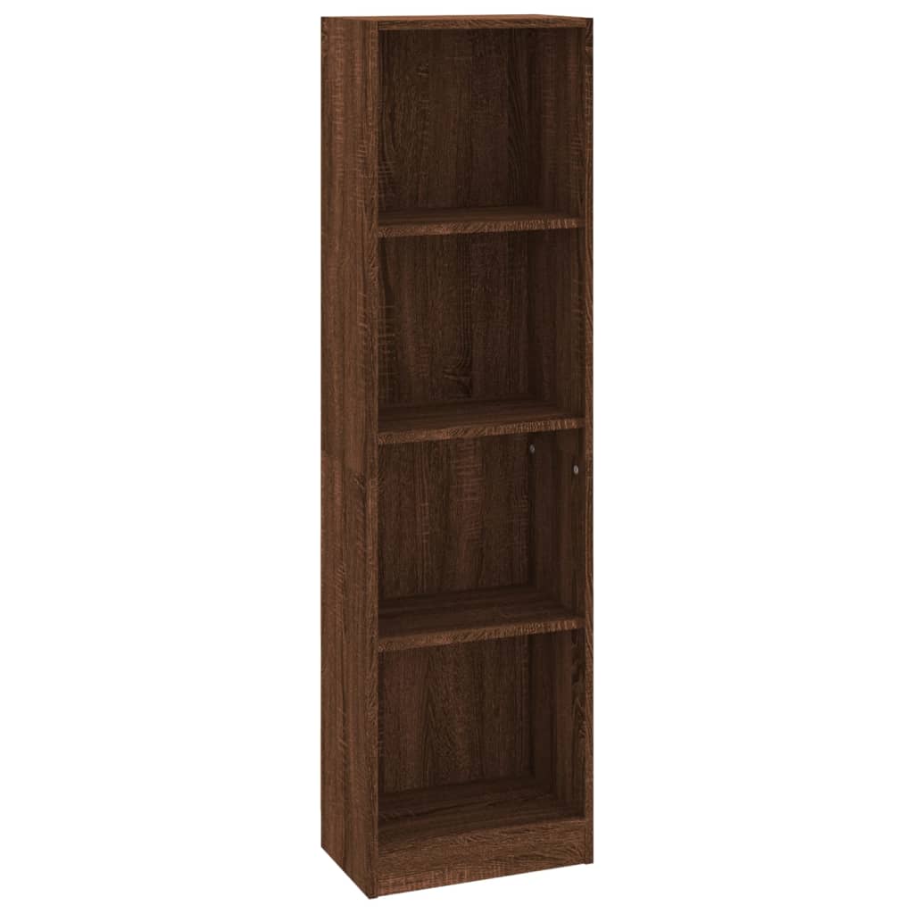 Bibliotecă cu 4 niveluri stejar maro 40x24x143 cm lemn compozit Lando - Lando